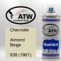 Preview: Chevrolet, Almond Beige, 938 (1961): 400ml Sprühdose, von ATW Autoteile West.